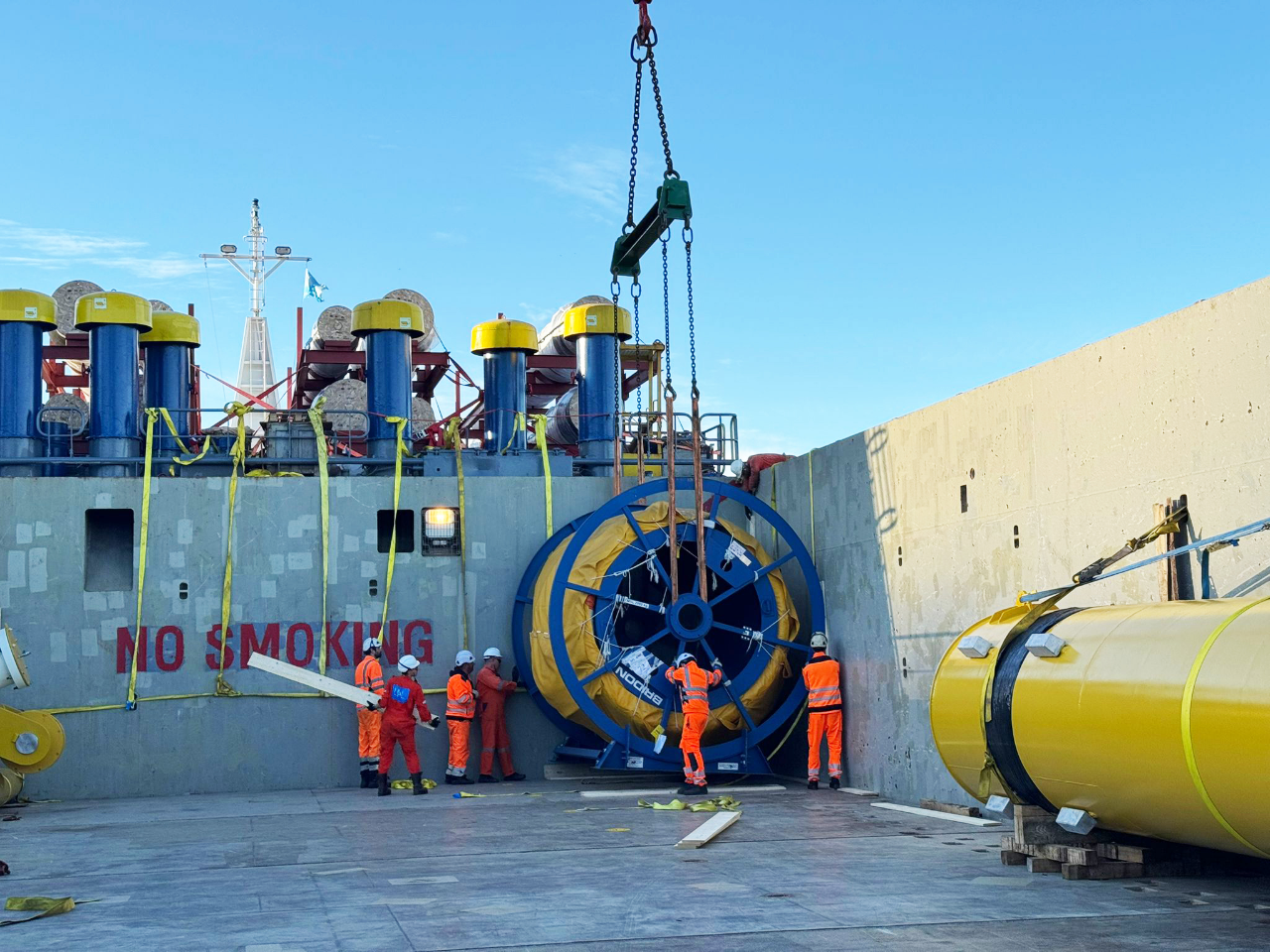 UAL Caribbean Shipping Line - Breakbulk Coils Loaded on Ship