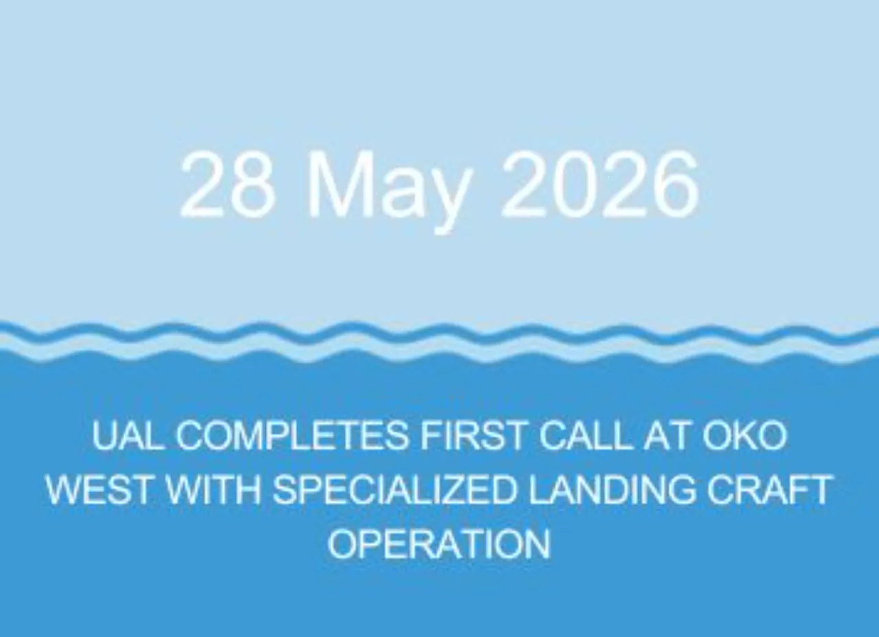 UAL completes first call at Oko West with specialized landing craft operation